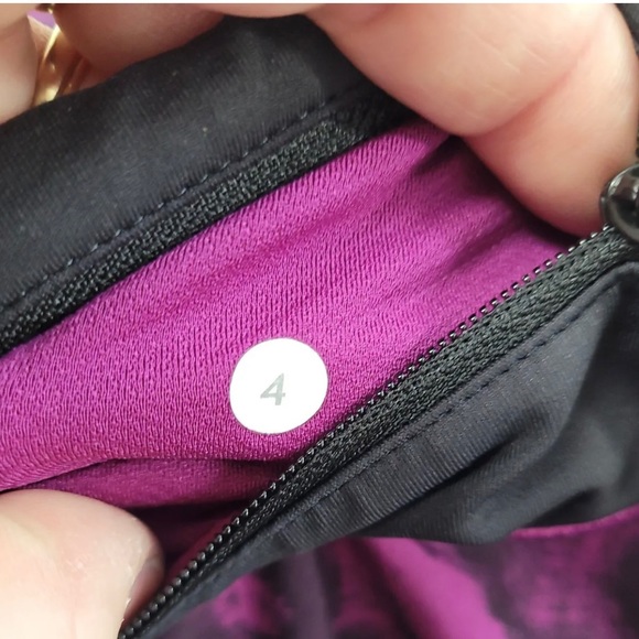 Lululemon Womens PACE RIVAL II Skirt Skort Plum Purple Black Sz 4 - Picture 2 of 5